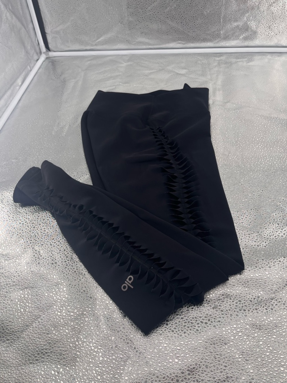 Alo Yoga Interlace High-Waist Leggings Black Size S Yoga Running